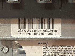 bontott FORD FIESTA V Utasoldali Légzsák