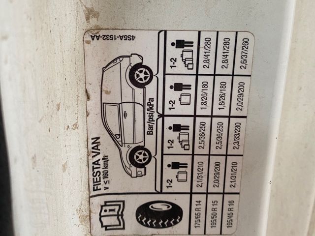 bontott FORD FIESTA VAN Jobb első Ajtó (Üres lemez)