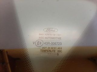 bontott FORD FIESTA VI Bal C Oszlop Oldalablak Üveg