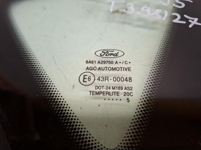 bontott FORD FIESTA VI Jobb C Oszlop Oldalablak Üveg