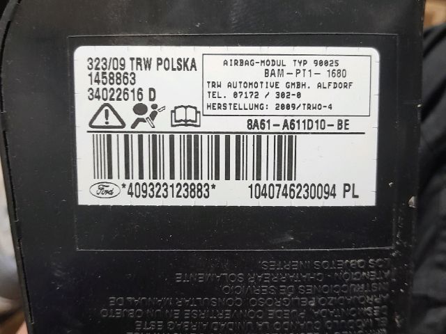 bontott FORD FIESTA VI Jobb Függönylégzsák és Oldallégzsák