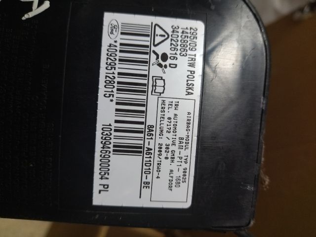 bontott FORD FIESTA VI Jobb Függönylégzsák és Oldallégzsák