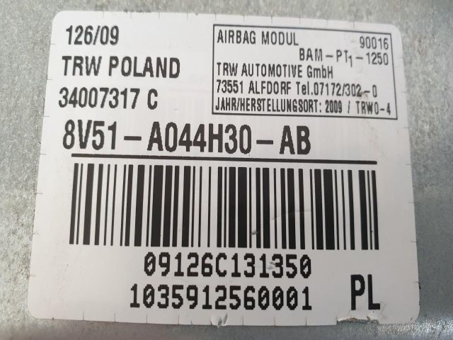 bontott FORD FIESTA VI Utasoldali Légzsák