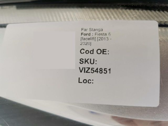 bontott FORD FIESTA VII Bal Fényszóró