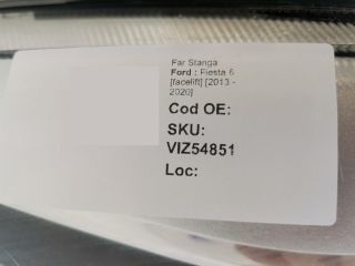 bontott FORD FIESTA VII Bal Fényszóró