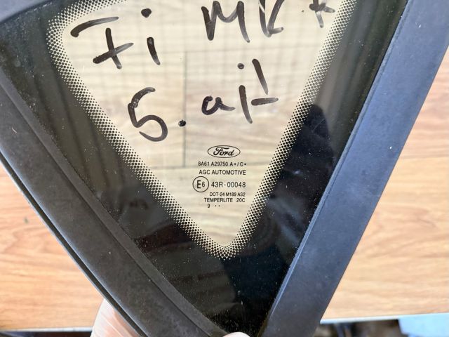 bontott FORD FIESTA VII Jobb hátsó Fixüveg (Ajtóban)