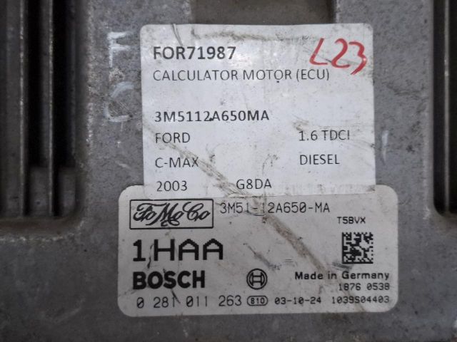 bontott FORD FOCUS C-MAX I Motorvezérlő