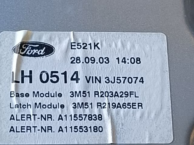 bontott FORD FOCUS C-MAX I Bal első Ablakemelő Szerkezet (Mechanikus)