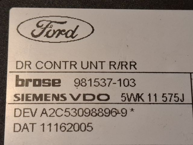 bontott FORD FOCUS C-MAX I Jobb hátsó Ablakemelő Motor