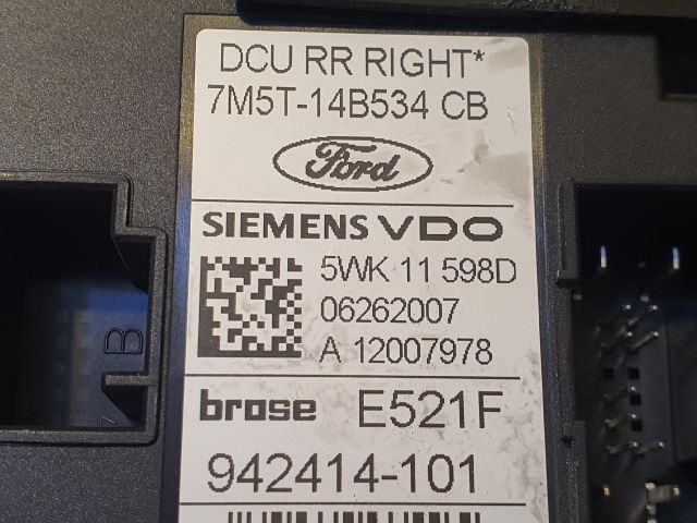 bontott FORD FOCUS C-MAX I Jobb hátsó Ablakemelő Motor