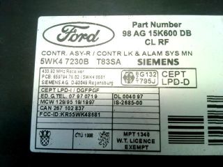 bontott FORD FOCUS I Komfort Elektronika