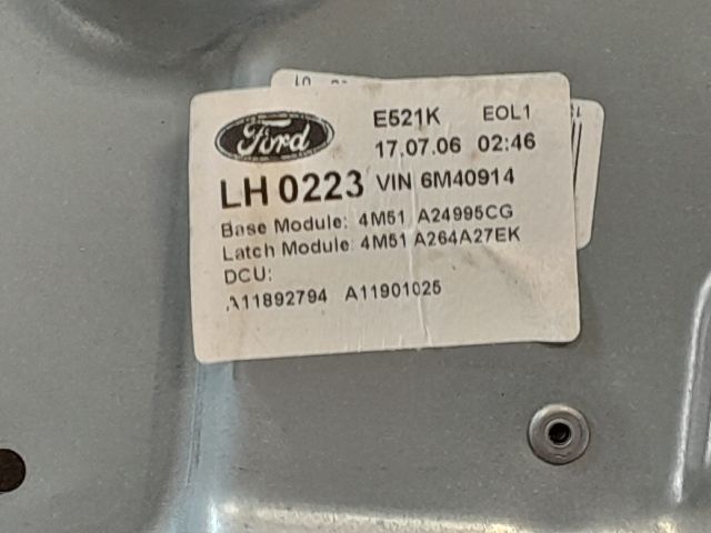 bontott FORD FOCUS II Bal hátsó Ablakemelő Szerkezet (Mechanikus)