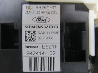 bontott FORD FOCUS II Jobb hátsó Ablakemelő Motor