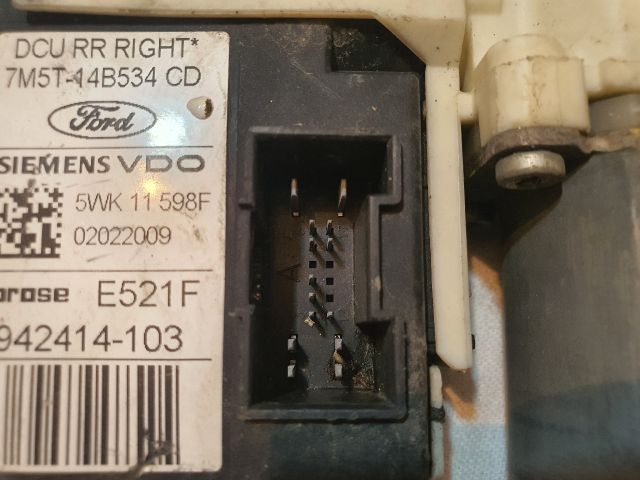 bontott FORD FOCUS II Jobb hátsó Ablakemelő Motor