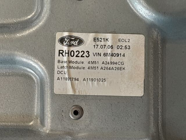 bontott FORD FOCUS II Jobb hátsó Ablakemelő Szerkezet (Mechanikus)