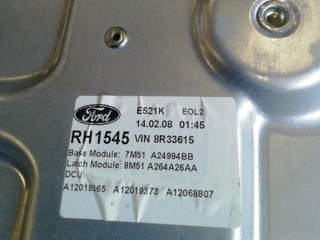 bontott FORD FOCUS II Jobb hátsó Ablakemelő Szerkezet (Mechanikus)