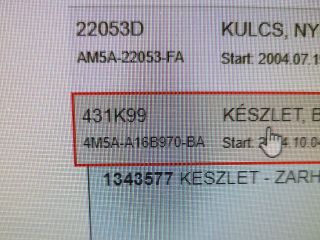 bontott FORD FOCUS II Motorháztető Zárszerkezet