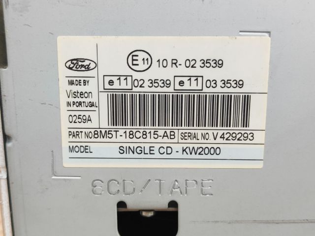 bontott FORD FOCUS II Rádió / CD