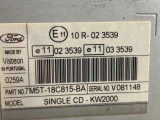bontott FORD FOCUS II Rádió / CD