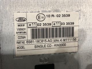 bontott FORD FOCUS II Rádió / CD