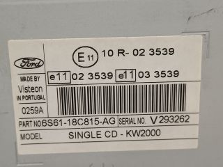 bontott FORD FUSION Rádió / CD