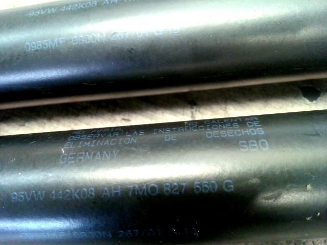 bontott FORD GALAXY Gázrugós Kitámasztó Teleszkóp Pár Csomagtérajtó