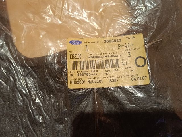 bontott FORD GALAXY Szőnyeg Szett