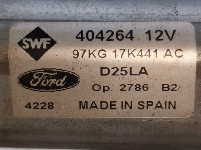 bontott FORD KA Hátsó Ablaktörlő Motor
