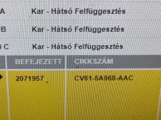 bontott FORD KUGA Jobb hátsó Hosszlengőkar