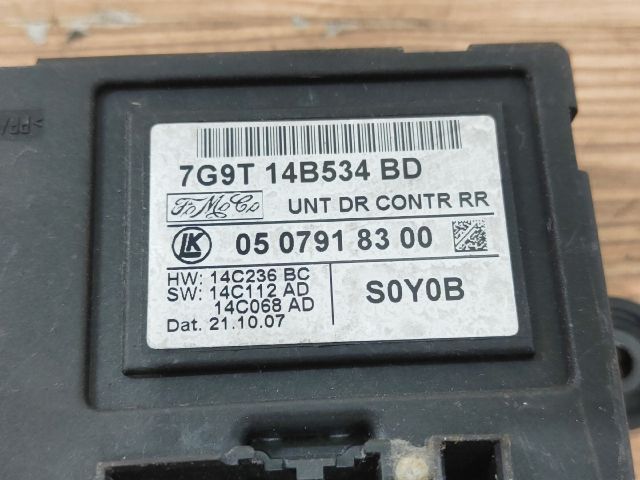 bontott FORD MONDEO IV Jobb hátsó Ajtó Vezérlőegység