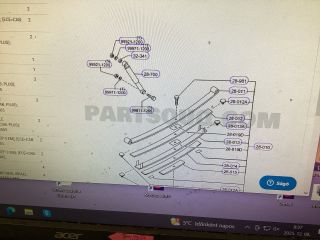 bontott FORD RANGER Hátsó Rugó