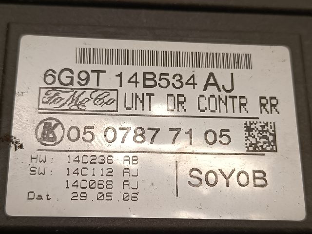 bontott FORD S-MAX Bal hátsó Ajtó Vezérlőegység