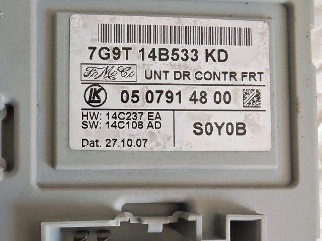 bontott FORD S-MAX Jobb első Ajtó Vezérlőegység