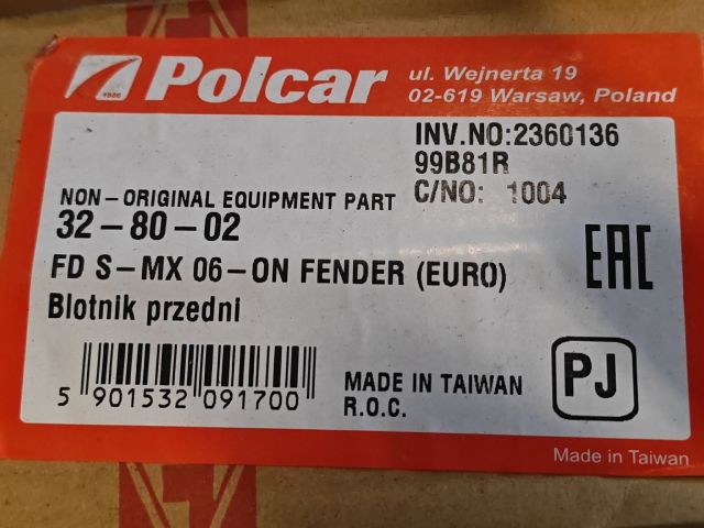 bontott FORD S-MAX Jobb első Sárvédő