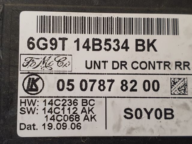 bontott FORD S-MAX Jobb hátsó Ajtó Vezérlőegység