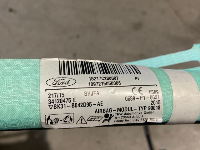 bontott FORD TRANSIT Bal első Függöny Légzsák