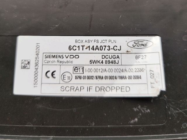 bontott FORD TRANSIT Biztosítéktábla Utastér