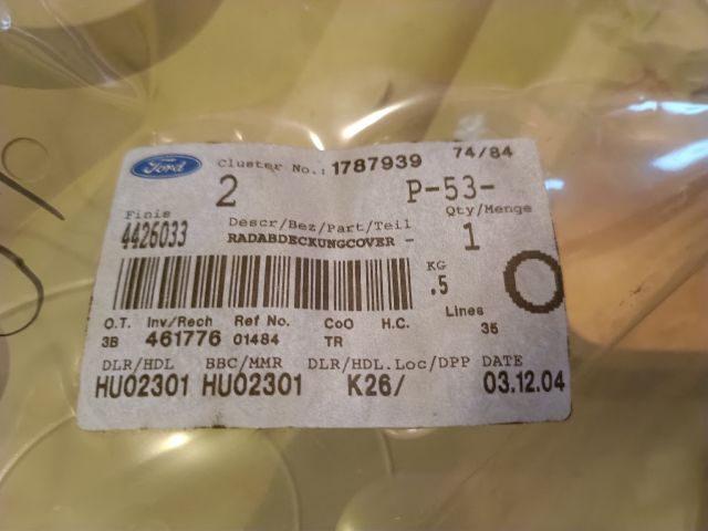 bontott FORD TRANSIT CONNECT Dísztárcsa (1 db)