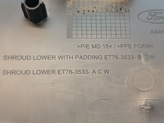 bontott FORD TRANSIT COURIER Alsó Kormányoszlop Burkolat