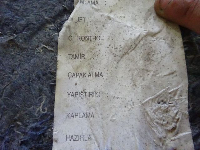 bontott FORD TRANSIT Tűzfal Szigetelés