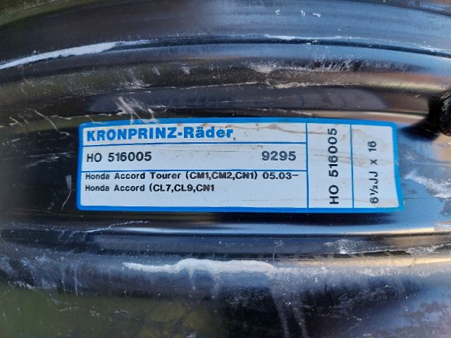 bontott HONDA ACCORD Acélfelni Szett