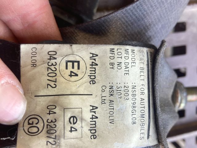 bontott HONDA ACCORD Bal első Biztonsági Öv