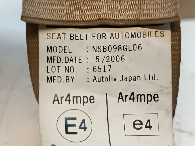 bontott HONDA ACCORD Bal első Biztonsági Öv