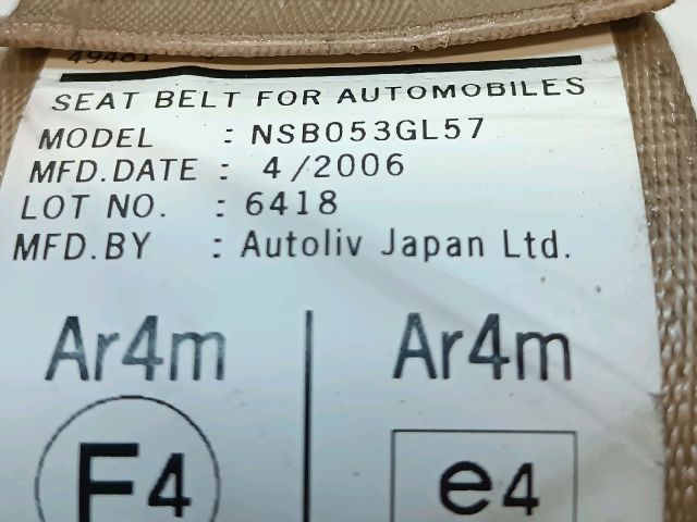 bontott HONDA ACCORD Bal hátsó Biztonsági Öv