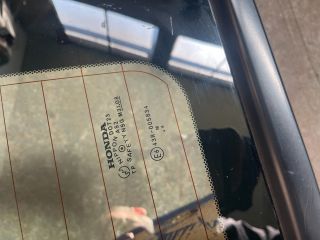 bontott HONDA ACCORD Jobb C Oszlop Oldalablak Üveg