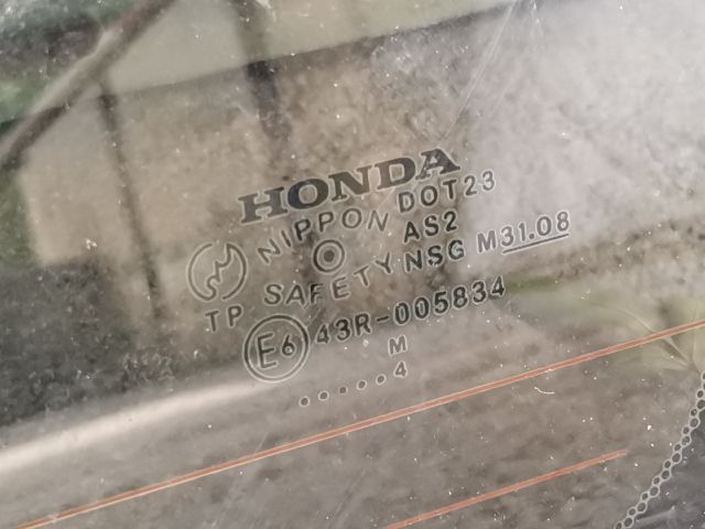 bontott HONDA ACCORD Jobb C Oszlop Oldalablak Üveg