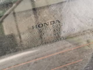 bontott HONDA ACCORD Jobb C Oszlop Oldalablak Üveg