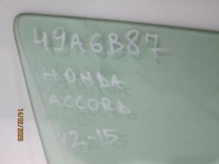 bontott HONDA ACCORD Jobb első Ablak