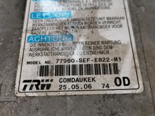 bontott HONDA ACCORD Légzsák Elektronika