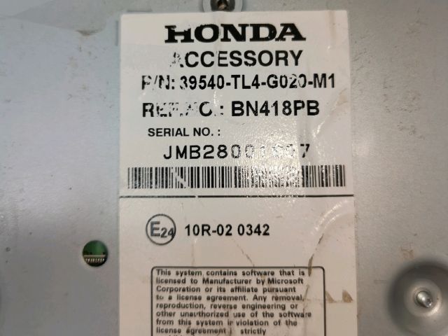 bontott HONDA ACCORD Navigáció Elektronika